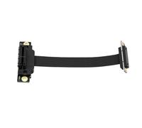 Tosuny 10CM PCI Express 1X Extension Cable Stable High Speed Riser Cable for Graphics Sound Network Cards 90 Degree Design