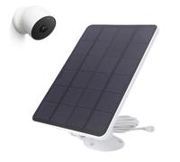 Tosuny 10W Solar Panel, IP66 Water Proof with 9.8FT Cable & 360° Adjustable Mount, Continuous Power Supply for Outdoor/Indoor Battery Version Security Camera (2pcs)