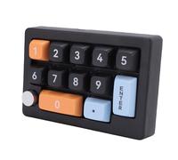 Tosuny 12 Key Mechanical Gaming Keyboard, One Handed RGB Macro Keypad with Hot Swappable Switches,12 Lighting Modes RGB Backlight Keyboard with Joystick Knob Control for Wins PC (Black)