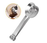Tosuny 12cm Teabag Tongs, Lightweight Stainless Steel Tea Bag Squeezer Tongs Tea Bag Strainer Grip, Multi-Functional Home Kitchen Craft Tool