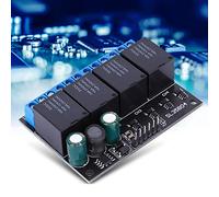 Tosuny 12V 4 Channel Bistable Self Locking Relay Module Low | Latching Circuit, DC Coil Control, Remote Switch, Industrial Automation Part, 10A Contact Rating