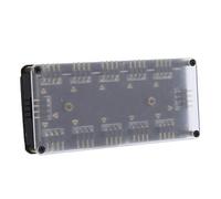 Tosuny 12V 4-Pin 2 in 1 HUB, 12V 4-Pin 10 Ports RGB HUB RGB Controller, RGB HUB RGB Controller, Acrylic RGB HUB for PC Computer Desktop Motherboard