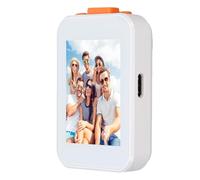 Tosuny 2 Inch Phone Selfie Screen, HD Display Phone Rear Camera with 2.4G 5G WiFi 5.0 for Selfie Vlog Live Streaming, Compatible with IOS Systems (White)