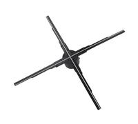 Tosuny 20.5in 3D Holographic Fan, 614 HD LED Beads 2000x1228 Resolution WiFi Remote Control APP Adjustable Brightness Angle, with Free 3D Video Library, for Business Stores Bar Exhibition (UK Plug)