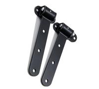 Tosuny 2PCS 13 Inch 900lbs Heavy Duty Gate Hinges 180 Degree Black | Black Coated Steel Hardware, Barn Shed Fence Use, Pre Drilled M12 Holes, Ball Bearings, Weldable Mount