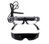 Tosuny 3D VR Glasses for Movies & Games, 3.5mm Headphone Jack | Semi-transparent and Opaque Lenses, 2D/3D Mode Switch, Built-in Microphones, Adjustable Nose Pads, Wireless Connectivity