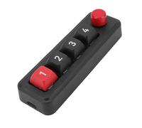 Tosuny 4 Keys Macro Mechanical Keyboard, USB C Wired One Handed Programmable Gaming Keypad, Hot Swap, RGB Backlight, Support NKRO Hotkeys, One Click Start, for Wins OS X (Black)