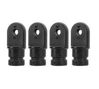 Tosuny 4 Pcs Bimini Top Fitting Nylon Eye End Cap for Marine Boat | Snap On Design, Dust Cover Protection, Custom Fit Replacement, UV Tough, Trailer Accessory