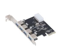 Tosuny 4 Ports USB 3.0 PCIE Expansion Card, PCI Express to USB 3.0 Hub Card, 5Gbps SuperSpeed Data Transfer, Built in Self-Powered Technology, for Desktop PC