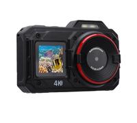 Tosuny 4K 5MP WiFi Action Camera, 65.6FT Underwater Camera | Ultra HD Dual Screen, 18X Zoom, Autofocus, IP68 Water Proof, Anti Shake, Anti Fall, Vlogging Camera for Outdoor Sports Travel
