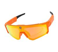 Tosuny 4K AI Smart Glasses with Camera, Bluetooth Sunglasses for Cycling, Skiing & Outdoor Sports, Voice Control, ENC Noise Canceling, EIS Image Stabilization, Video Recording (Orange Red)