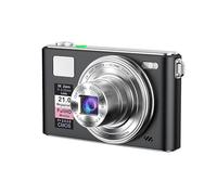 Tosuny 4K Digital Camera with 5x Optical Zoom,Vlogging Travel Camera 64MP Photo 3 Inch IPS Touch Screen,Image Stabilization Selfie Mirror High-Speed Tracking for Video Recording (Black)