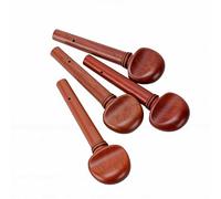 Tosuny 4PCS Wood Violin Tuning Pegs for 4/4 Violins Precise Fit Reliable Rosewood Replacement Set