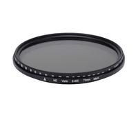 Tosuny 72mm Variable ND Lens Filter, ND2-ND400 Adjustable ND Filter, Multi Coated Optical Glass, Scratch Proof, with Protective Storage Box, for Mirrorless DSLR Camera