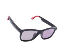 Tosuny AI Smart Glasses with Touch Electrochromic Lenses, Bluetooth 5.4 Open Ear Speakers, Voice Control for Music & Calls, Blue Light Blocking for Men Women (Red)