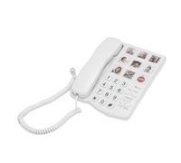 Tosuny Big Button Phone for Seniors, Corded Landline Phone with 9 One Touch Dialing, Adjustable Volume and SOS Function, for Visually Impaired and Elderly