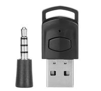Tosuny Bluetooth 5.0 USB Audio Transmitter for PS 5 / PS 4 / Swi tch, Wireless Audio Adapter for PC, Bluetooth Sound Transmitter with Wireless Microphone (Plug & Play)