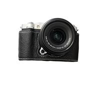 Tosuny Camera Half Case for XM5 with Scratch Proof PU Leather and Aluminum Alloy Bottom Plate, Magnetic Closure for Quick Battery Change, Includes Shoulder Strap (Black)