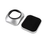 Tosuny Camera Lens Hood, Aluminium Alloy Square Lens Hood, Camera Len Shade Protector with Cap, Light Blockage & Anti Reflection, Thread Rotate Interface (43mm)