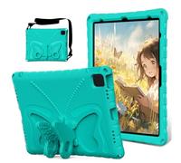 Tosuny Case for IOS Pad Pro 12.9 Inch (2018/2020/2021/2022), 13 Inch (2024), IOS Pad Air 13" (2024-2025), Full Body Protective Case with Rotatable Handle & Kickstand (Glacier Green)
