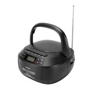 Tosuny CD and Cassette Player Combo, Bluetooth, AM FM Radio (Black) | Portable CD Player Casette Tape Recorder with Remote Control, USB/AUX Playback, LCD Screen, Battery & AC Powered