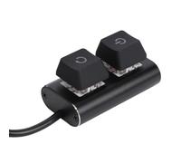 Tosuny Desktop Computer Power Switch, External PC Power Supply On Off Reset Switch with 7 Color LED Lights and 2m Cable, for Easy Access to Hard to Cases