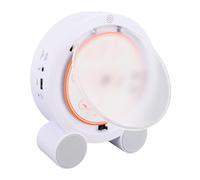 Tosuny Desktop Vertical CD Player, Portable CD Players with Bluetooth, LCD Screen Display, HiFi Dual Speakers, FM Radio, Support Timed Music ON/Off USB SD (Wood Color)