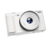 Tosuny Digital Camera, 80MP 5K Camera Video 2.8 Inch Flip Screen with 18x Zoom LED Fill Light, for Vlog Beginners Travel Photographers Family Memories (White)