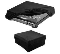 Tosuny Dust Cover for AT-LP120XBT-USB and AT-LP120XUSB Turntable, Stretch Fleece Protective Cover with Elastic Band, Washable Soft Dust Case for Record Player (Black)