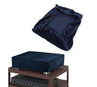 Tosuny Dust Cover for AT-LP120XBT-USB and AT-LP120XUSB Turntable, Stretch Fleece Protective Cover with Elastic Band, Washable Soft Dust Case for Record Player (Blue)