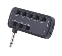 Tosuny Electric Guitar Headphone Amplifier with Overdrive Distortion Delay Reverb, Rechargeable Acoustic Bass Headphone Amp, Pocket Guitar Amp with Chorus Tremolo Flanging, OTG Recording