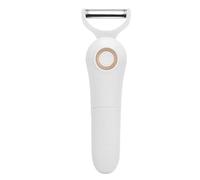 Tosuny Electric Peeler Stainless Steel | Hand Potato Peeler with 3 Blades for Fruit, Vegetables, Kitchen, White