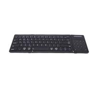 Tosuny Foldable Bluetooth Keyboard with Touchpad, Wireless Folding Keyboard with Number Pad, Full Size & Rechargeable, Portable Travel for Tablet Laptop