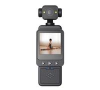 Tosuny Handheld Action Camera, 1080P WiFi Pocket Camcorder with 360° Rotatable Lens, Motion Detection, LCD Screen, Body Worn Camera with Back Clamp for Travel, Outdoor