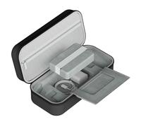 Tosuny Hard Carrying Case for Handheld Gaming Console, Large Capacity EVA Travel Storage Bag with Mesh Pockets, Portable Protective Cover for Accessories Charger Cables (Black)