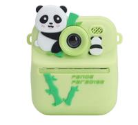 Tosuny Instant Print Camera, 48MP Double Lens 2.4 Inch Display 16x Digital Zoom Instant Selfie Camera with Sticker Filters Games Music, for Photography Enthusiasts (Green Panda)