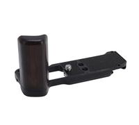 Tosuny L Shape Grip for X M5 Camera, Aluminum Alloy Ergonomic Hand Grip with Wood Handle & Shutter Key, Compatible with Arca QuickRelease Plate (Black)