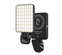 Tosuny Magnetic RGB Video Light, 360° Rotating 3 Color Modes 10 Brightness Levels LED Camera Fill Light for Live Streaming Content Creation Conference