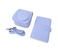 Tosuny Mini 13 Instant Camera Bag and Photo Album Set Portable and Versatile Carrying Case for Photo Preservation Made of PU Leather (Blue)