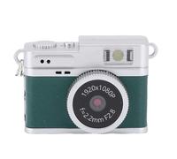 Tosuny Mini Keychain Camera, 1080P 2MP Retro Digital Camera with 0.96in Color Screen, 4 Filters and LED Flash, for Android Phone with OTG Adapter (Green)