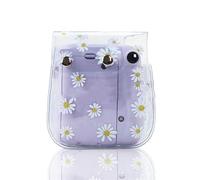 Tosuny Mini8 9 11 Daisy Print Instant Camera Bag with Detachable Shoulder Strap, Convenient Camera Hole for Fast, for Enthusiasts, 6 X 12 X 14.5cm Size