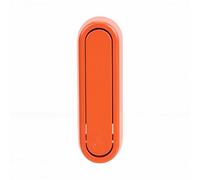 Tosuny Multi Purpose Folding Hook | Wall Mount Zinc Alloy Foldable Hook for Bathroom Kitchen Hanging Coat Towels Hat Bags (Round Edge Matte Orange)