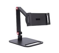 Tosuny Portable Monitor Stand, 360° Adjustable Foldable Tablet Holder for 6-17.3" Screens, Heavy Duty Carbon Steel Base Supports 10kg, Desktop Display Mount with Silicone Protection