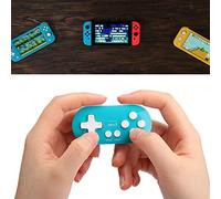Tosuny Portable Wireless Bluetooth Gamepad Mini Small Controller for Mobile Phone Computer, Lightweight Gamepad for Easy Carrying Blue-Green for Gamers on the Go ABS Material (Blue Green)