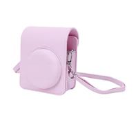 Tosuny PU Leather Camera Case for Mini 13, Protective Bag Cover with Removable Shoulder Strap, Retro Soft Shell Pouch for Instant Camera (Pink 135x8x2cm/53.15x3.15x0.79in)