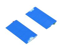 Tosuny RC ERA C138 Bell 206 Helicopter Parts Side Wing Set, High Strength Lightweight for Remote Control Model, RC Helicopter Accessories Replacement Spare Parts (Blue)