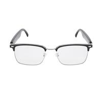 Tosuny Smart Glasses - Bluetooth Audio Sunglasses, Built in Open Ear Speakers & Microphone, Anti UV and Anti Blue Light, Smart Touch, AI Voice Helper, Wireless Music & Calls (Black Silver)