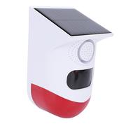 Tosuny Solar Security Alarm, Outdoor WiFi Motion Sensor Alarm with 120dB Siren & Strobe Light, IP67 Water Proof for Yard, Farm, Home Protection, App Alerts