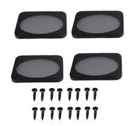 Tosuny Square Speaker Grilles 6.4x4.4 Inch, Heavy Duty Steel Mesh with ABS Frame, Rustproof Universal Speaker Covers for Car Boat Marine Home Theater DIY Audio Protection, 4Pcs