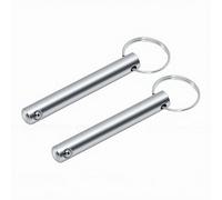 Tosuny Stainless Steel Weight Stack Pin, 2pcs Weight Selector Pin Replacement for Home Gym Exercise Machine, 0.39in Diameter Lifting Pins for Fitness Equipment Accessories